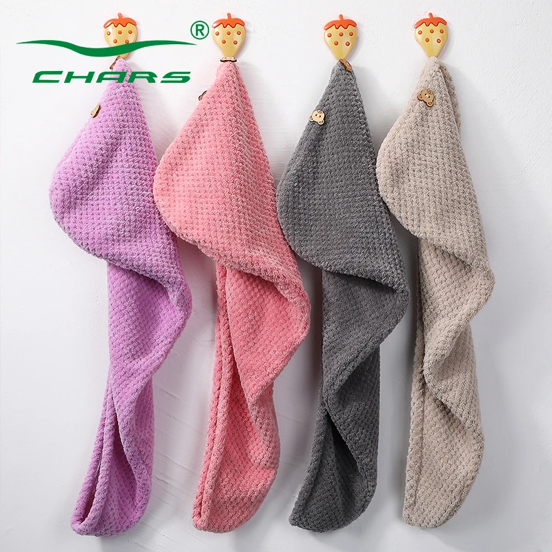 
Wholesale High quality super Absorption Microfiber hair towel / spa hair turban / Hair Drying Wrap Towel for women 
