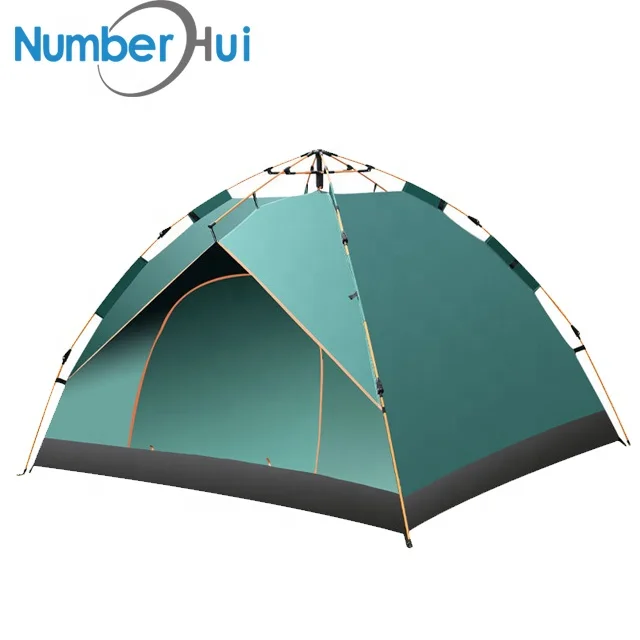

Barracas De Hiking Products Double Layer 4 Seasons Pop Up 3-4 People 2 Persons Family Waterproof Tenda Outdoor Camping Tent, Blue/green/orange/grass green