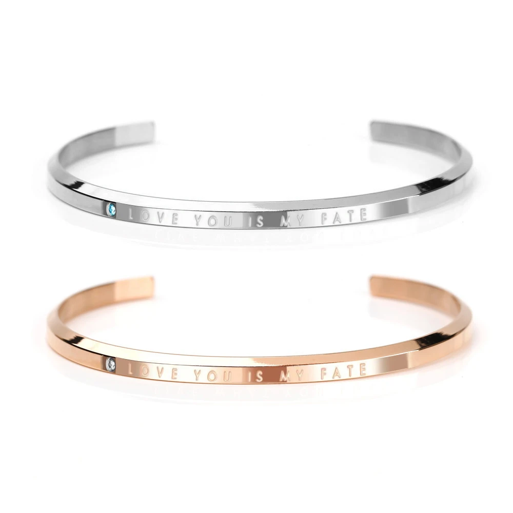 

Valentine's Day Stainless Steel Fashion Couples Gift Sets Bangles Bracelets, Silver, rose gold, black