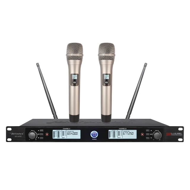 

Fulinda SR-930D Professional KTV Dual Channel Wireless UHF Microphone