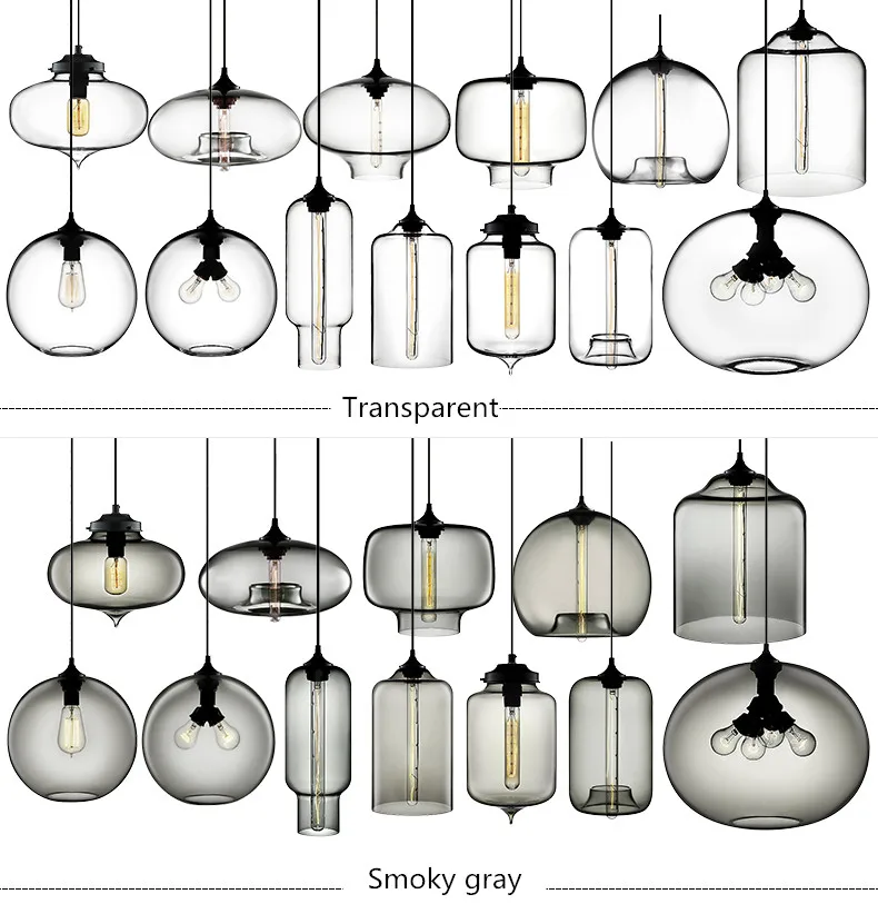 Creativity Clear Glass Lampshades Globe Lamp Cover For Chandelier Lamp