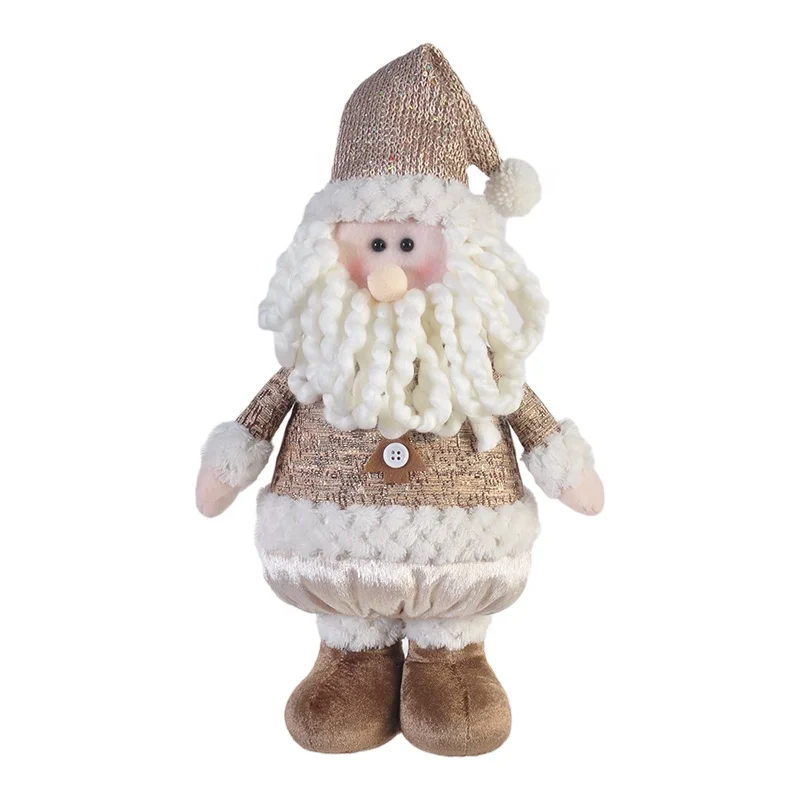 
Supply christmas decoration standing plush dolls 15 inch christmas santa claus 