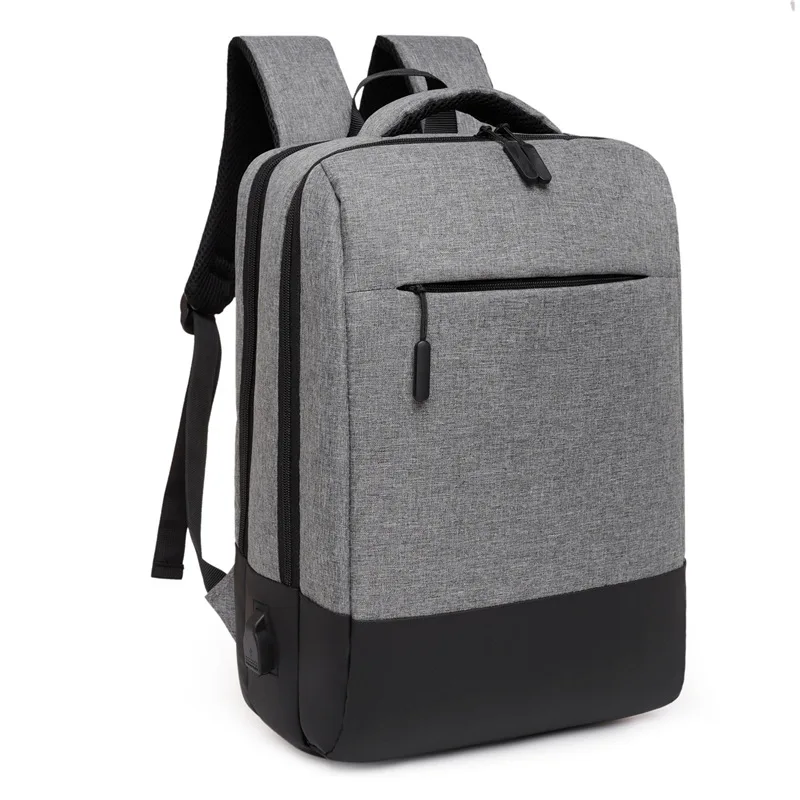 

Custom OEM Backpack Male USB Chargeable Laptop Package Outdoor Business Casual Pack Hand Bag, 3 colors or customized