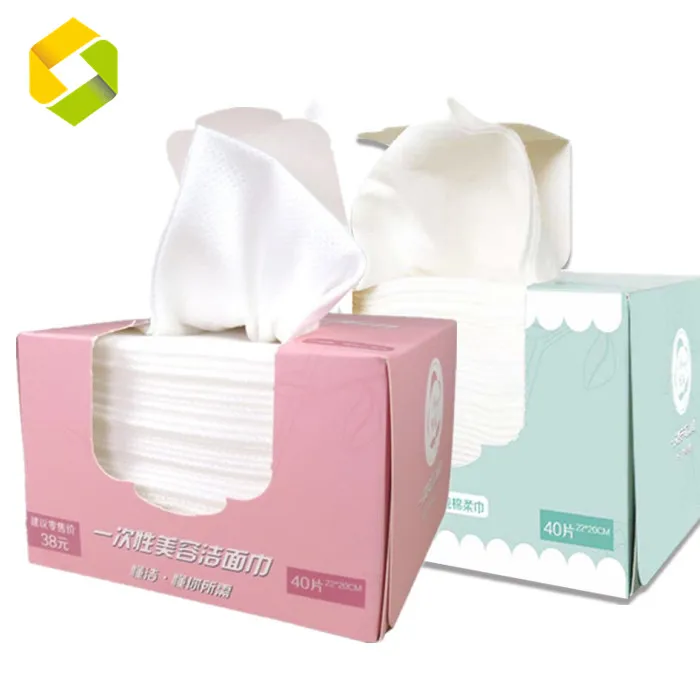 

Biodegradable Facial Tissue Unscented Baby Dry Wipes Make Up Removing Wipes Ultra Soft Thickening Disposable Face Towel