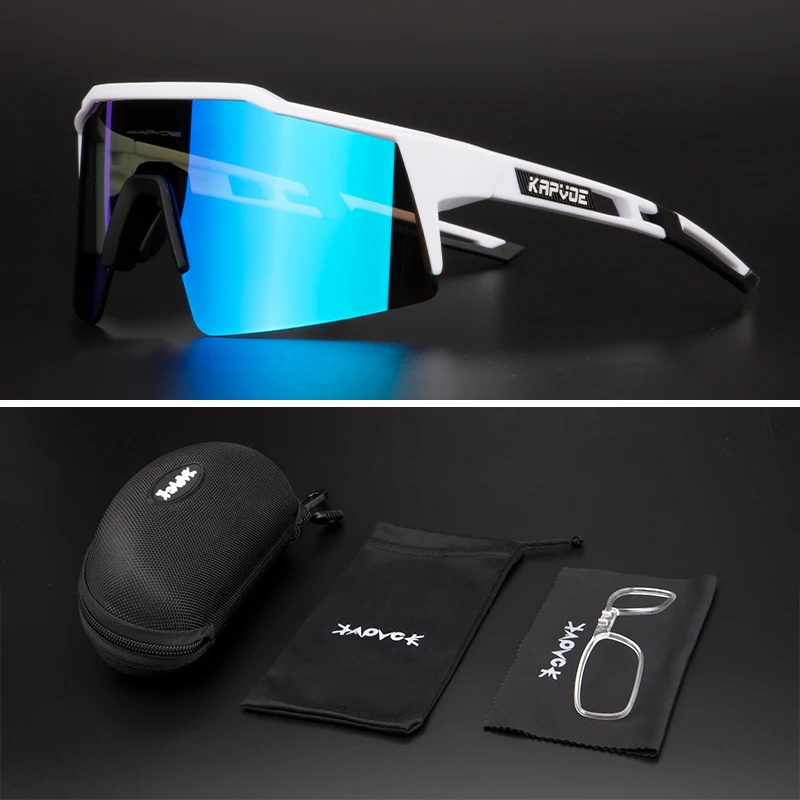 

Outdoor Sports Polarized Sunglasses UV400 Anti-scratch Road Bicycle MTB Glasses Anti Glare Bike Shades With Myopia Frame