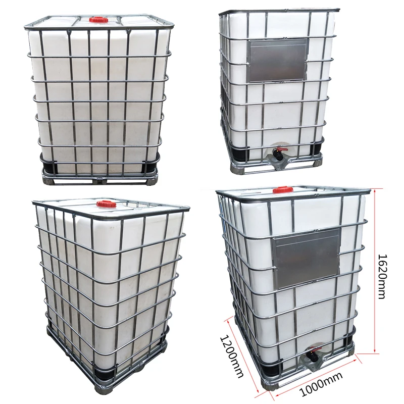Black White Color Caustic Soda Ibc 1500 Litre Plastic Water Tank With