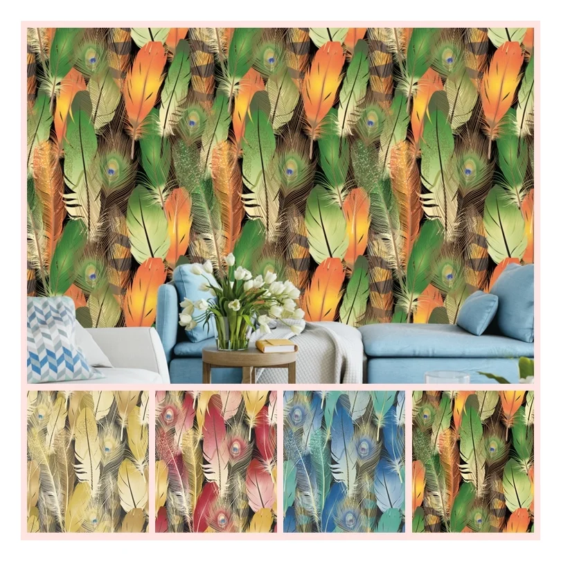 
Floral Design Interior 3d Wallpaper Pvc Wallpaper Forest Room wallpaper home decoration 