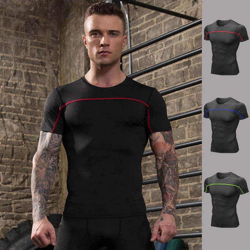 

Quick Dry Plus Size Gym T Shirt Men Sport