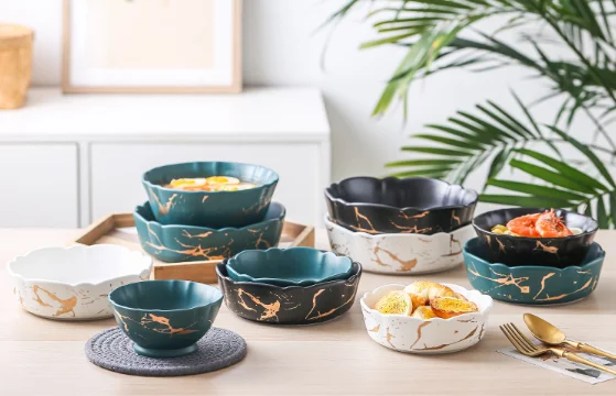 Ceramic Bowl 5" 6" 7" 8" Porcelain Salad Bowl Noodle Bowl Pasta