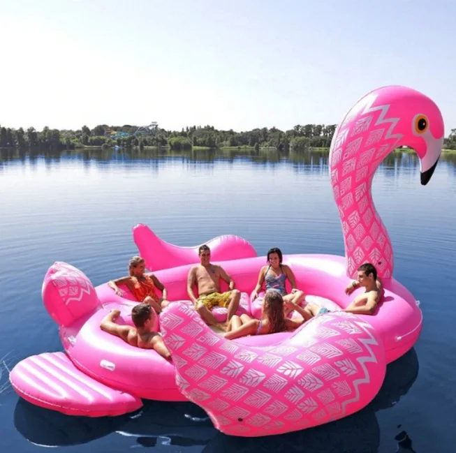 
GIANT UNICORN / FLAMINGO Party Island 6 Person FLOAT 