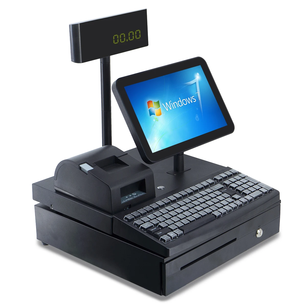all in one 12 inch pos cash register pos 58mm