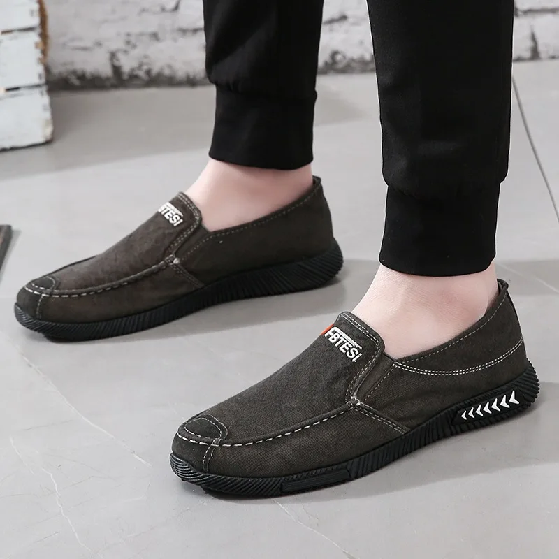 

Men Casual Shoes 2022 Spring Slip on Canvas Shoes for Men, 2 colors