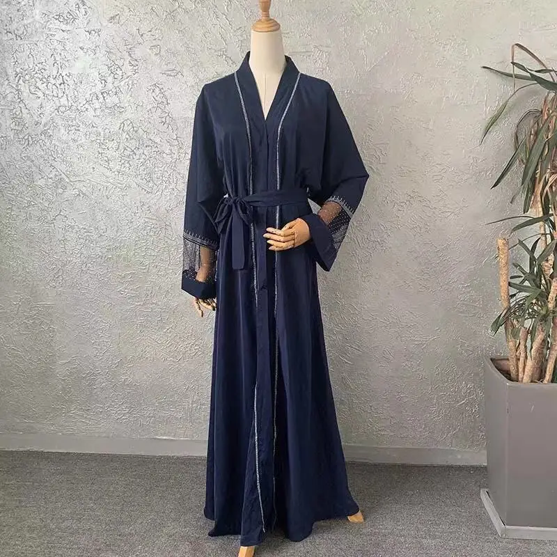 

Hot Sale Long Sleeve Sexy Women Clothing Patchwork Rhinestone Maxi Caftan Kaftan Arabic Dubai Dress, Customers' requirements