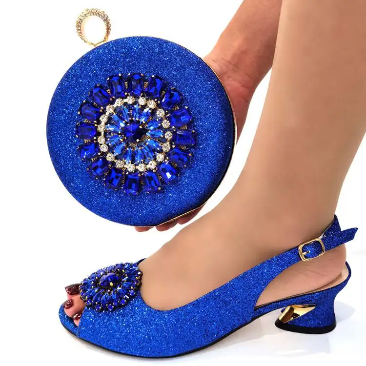 

Wholesale Italian matching shoes set African shoes and bags to match