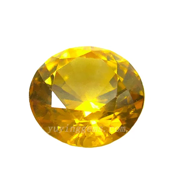 

Hot sale Round Faceted Cut Golden Yellow Topaz Stone wholesale