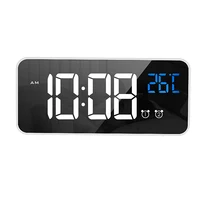 

LED Digital Alarm Clock With Temperature Reveil Watch USB Electronic Table Clocks Mirror Desk Clock Despertador