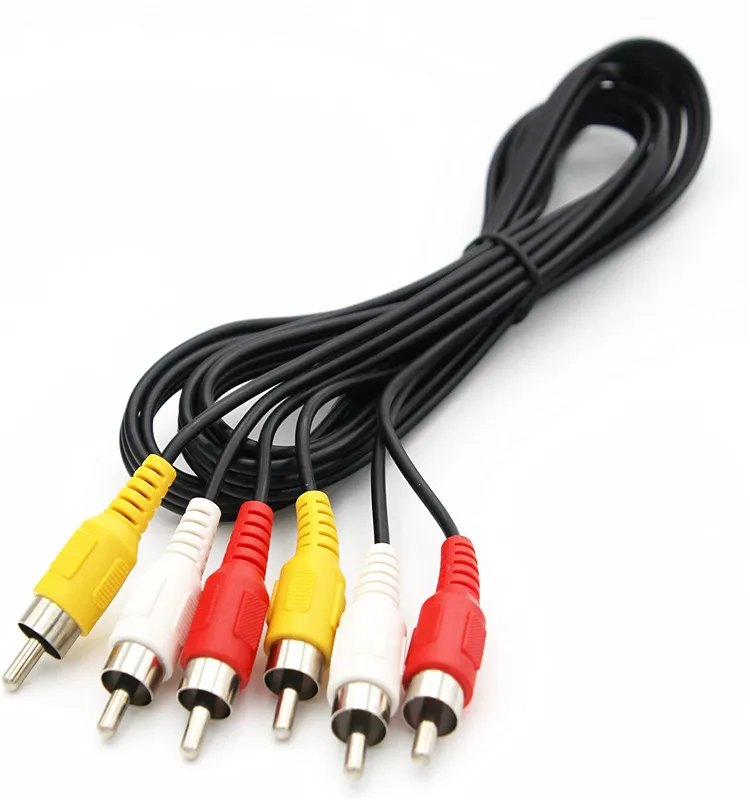 

3 RCA Cable Audio Video Composite Male to Male DVD Cable 1.5m