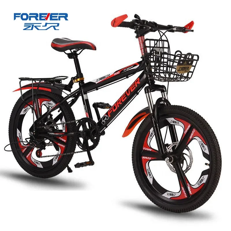 

FOREVER Newly designed and beautiful variable speed 18 inch high carbon steel student mountain bike for student or children