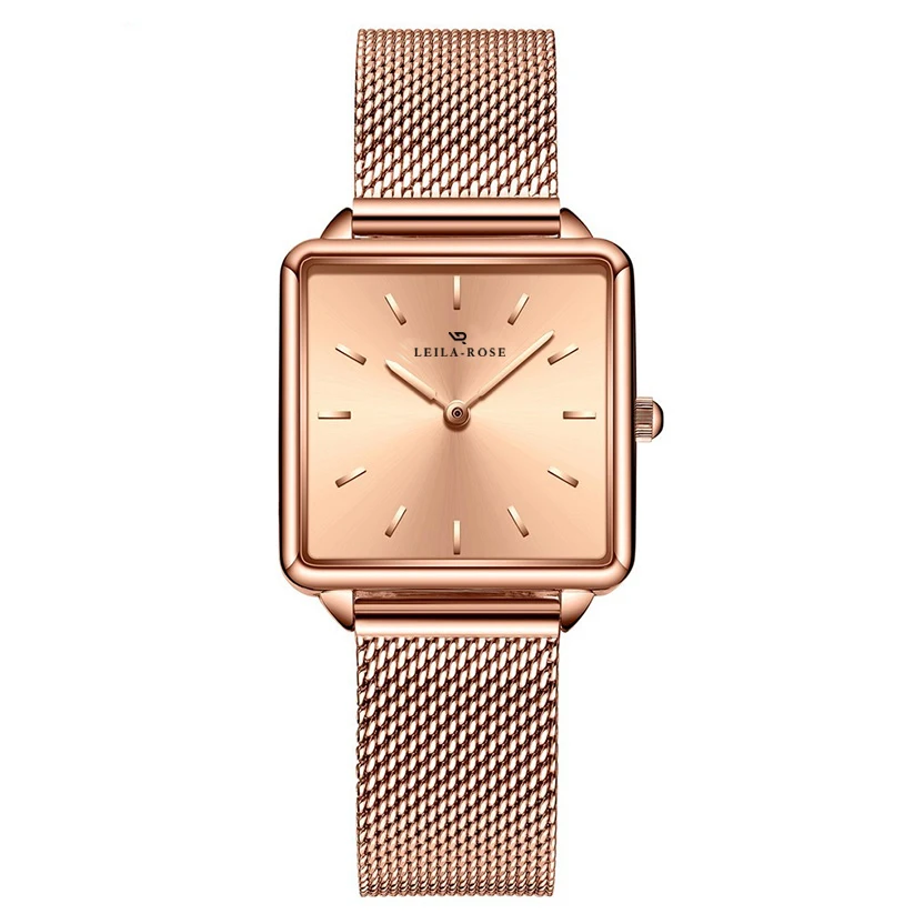 

Square Case Stainless Steel Band Lady Quartz Water Proof Watches Women Wrist Luxury Wrist Watch