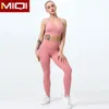 Wholesale Sexy Bra And Tights Two Piece Workout Yoga Set Gym Jogging Suits