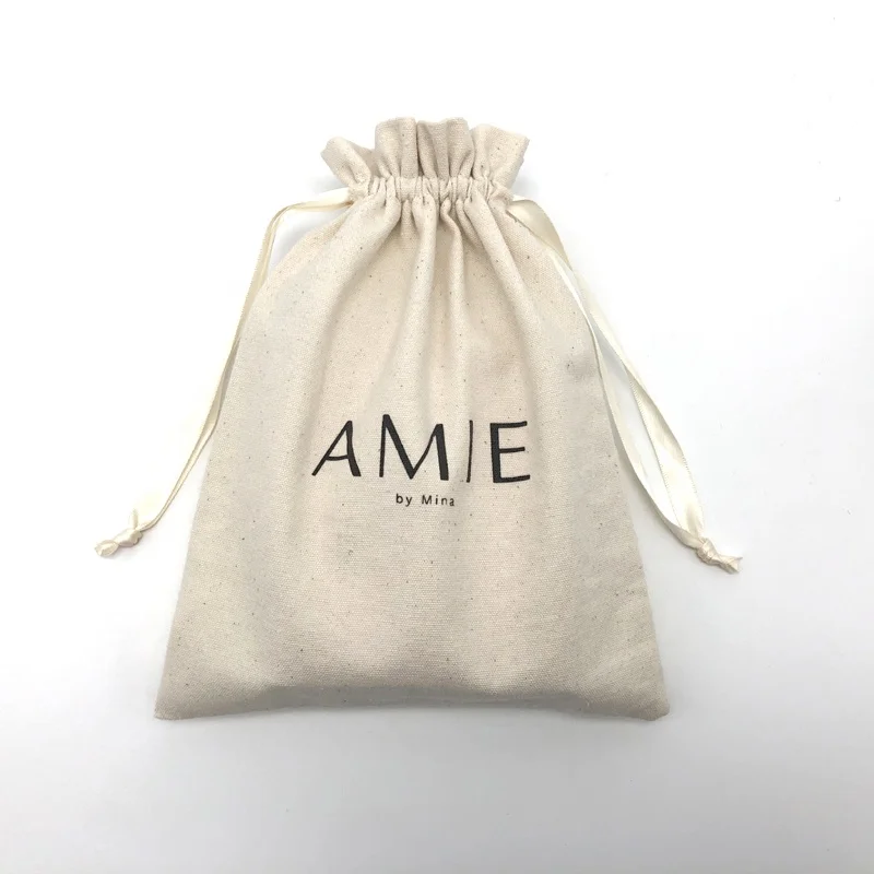 

Promotional Custom Logo Printed Organic Canvas Jewelry Gift Packing Pouch Canvas Cotton Drawstring Bag, Colorful: black, white, natual, red, brown, grey etc