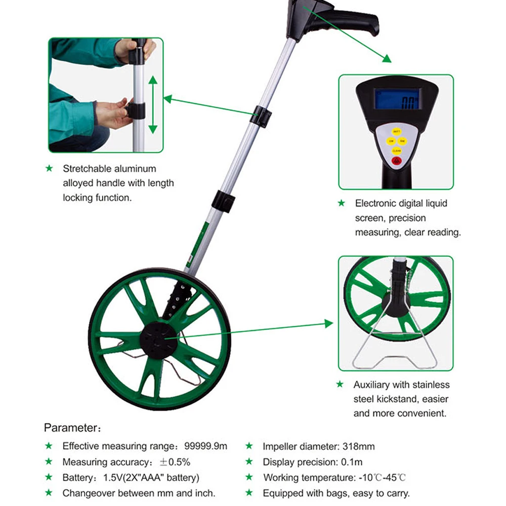 Professional Flexible Digital Distance Measuring Wheels Buy Meter