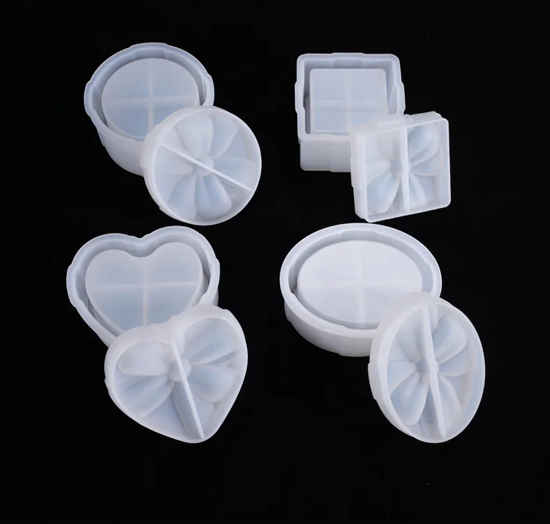 

Resin Silicone Mold Storage Box Mold Jewelry Making Mold DIY Crystal Epoxy UV Gift Box Jewelry Tools Moulds