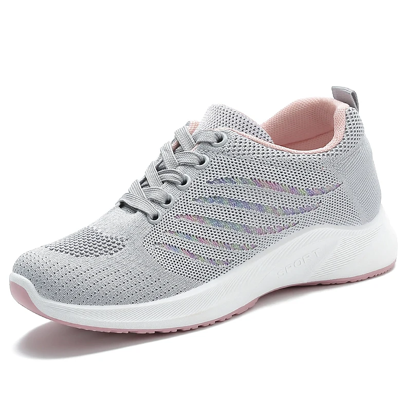 

JSY2211 Women's dazzling fashion lightweight Running sneakers knit shoes ladies' Running sneakers shoes sneakers knit s 1 P, Customized color