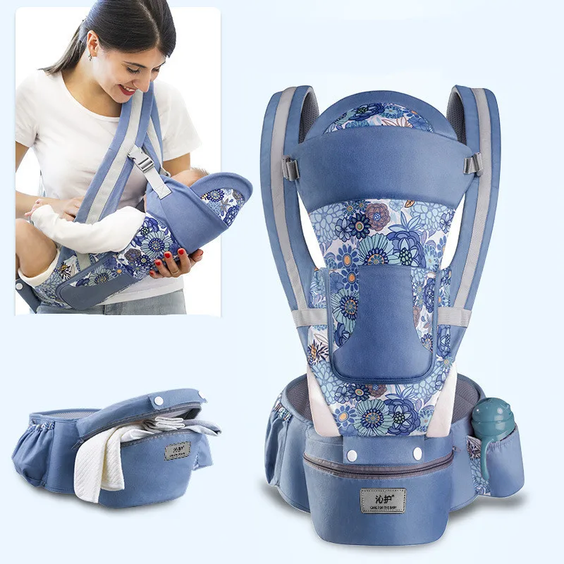 

multifunctional 3-in-1 baby Front hip seat breathable ergonomic 360 Baby wrap Carrier Mother waist baby carriers