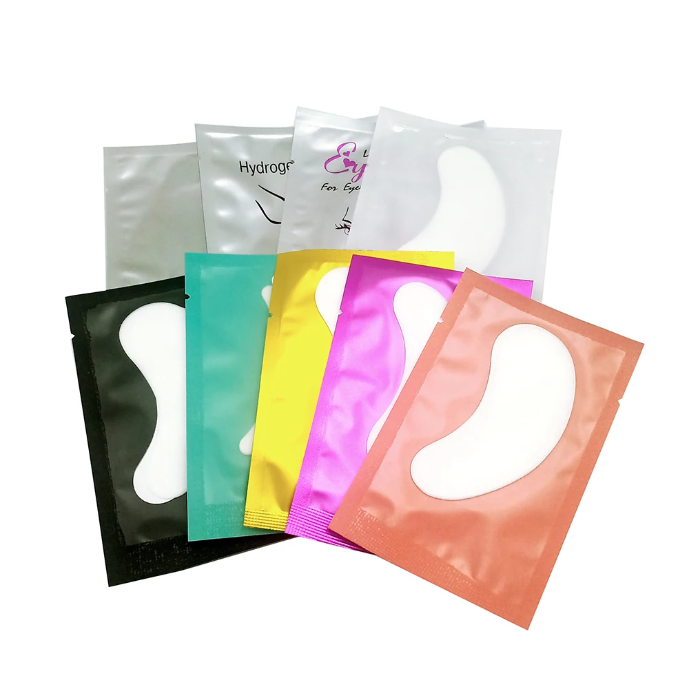 

Custom logo hydrogel eye pads/lint free eye patch for eyelash extensions beauty private label gel eye patches lash under pads