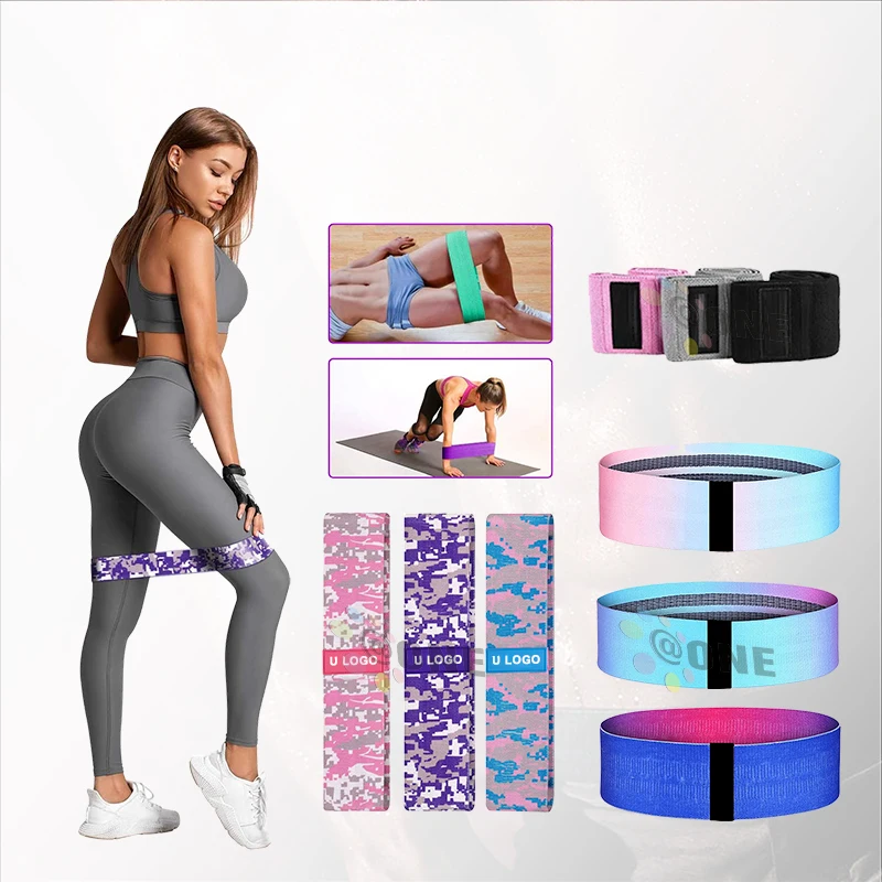 

A One 66/76/86Cm Factory Wholesale Custom Logo Elastic Fitness Exercise Loop Hip Circle Booty Resistance Bands, Accept custom color