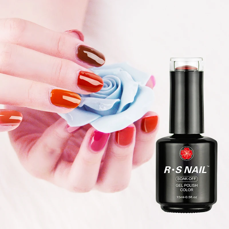 

ransheng 308 colors free sample RS Nail UV Color Nail Gel Polish Set Coffee Series Gel polish