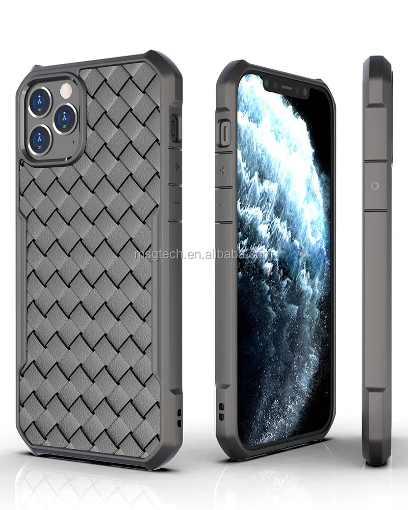 Shockproof Case For Iphone12 Braided Airbag Dropproof Back Cover