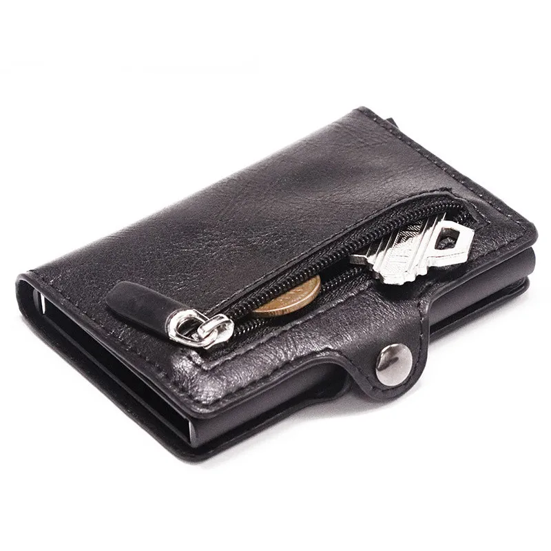 

Business Credit Card Holder Unisex Metal Blocking RFID Wallet ID Card Case Aluminium