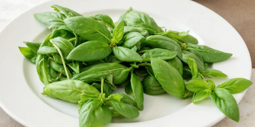 Basil-infused oil in a mason jar