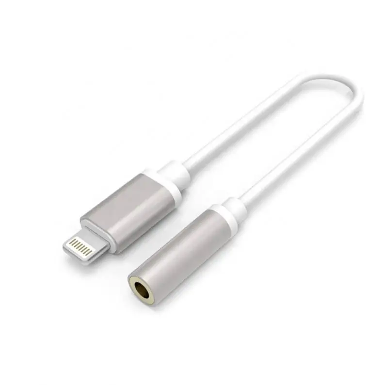 

MFi Certified Audio Connector to 3.5mm Headphone Jack Adapter for iPhone, Silver
