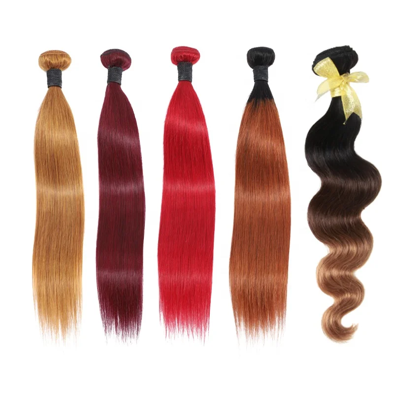 

Mellow Waves 12A manufacture wholesale color hair vendors ombre double weft hair bundles human hair extensions for black women