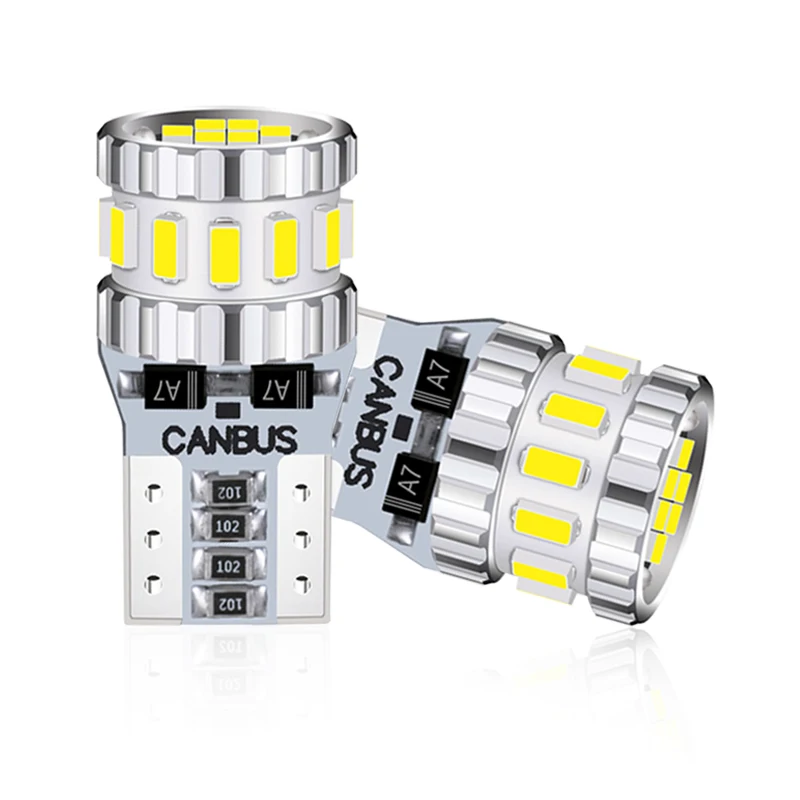 

W5W WY5W T10 LED Bulbs 3014 18SMD 168 194 Car Interior Map Dome License Plate Clearance Light Auto Signal Lamp 12V