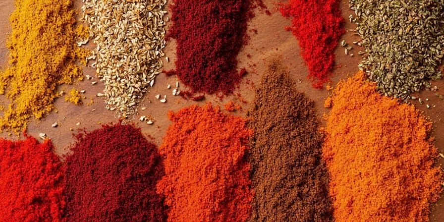 Traditional Indian spices including turmeric