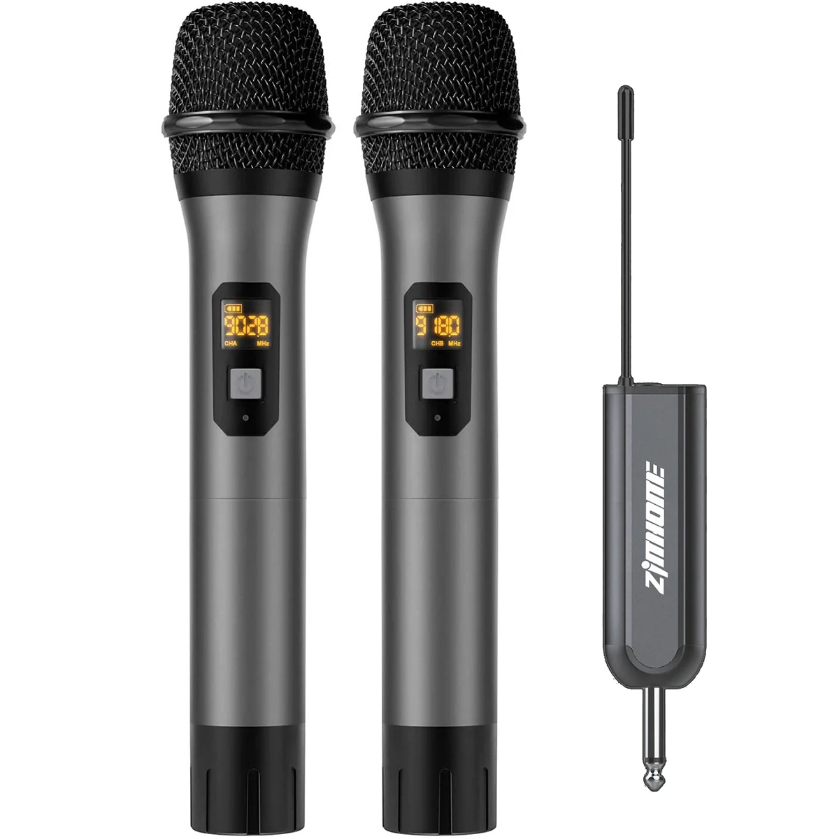 

Wholesale Professional Handheld Vocal Karaoke UHF Dual Channel 2 in 1 Dynamic Wireless Microphone for Singing Room