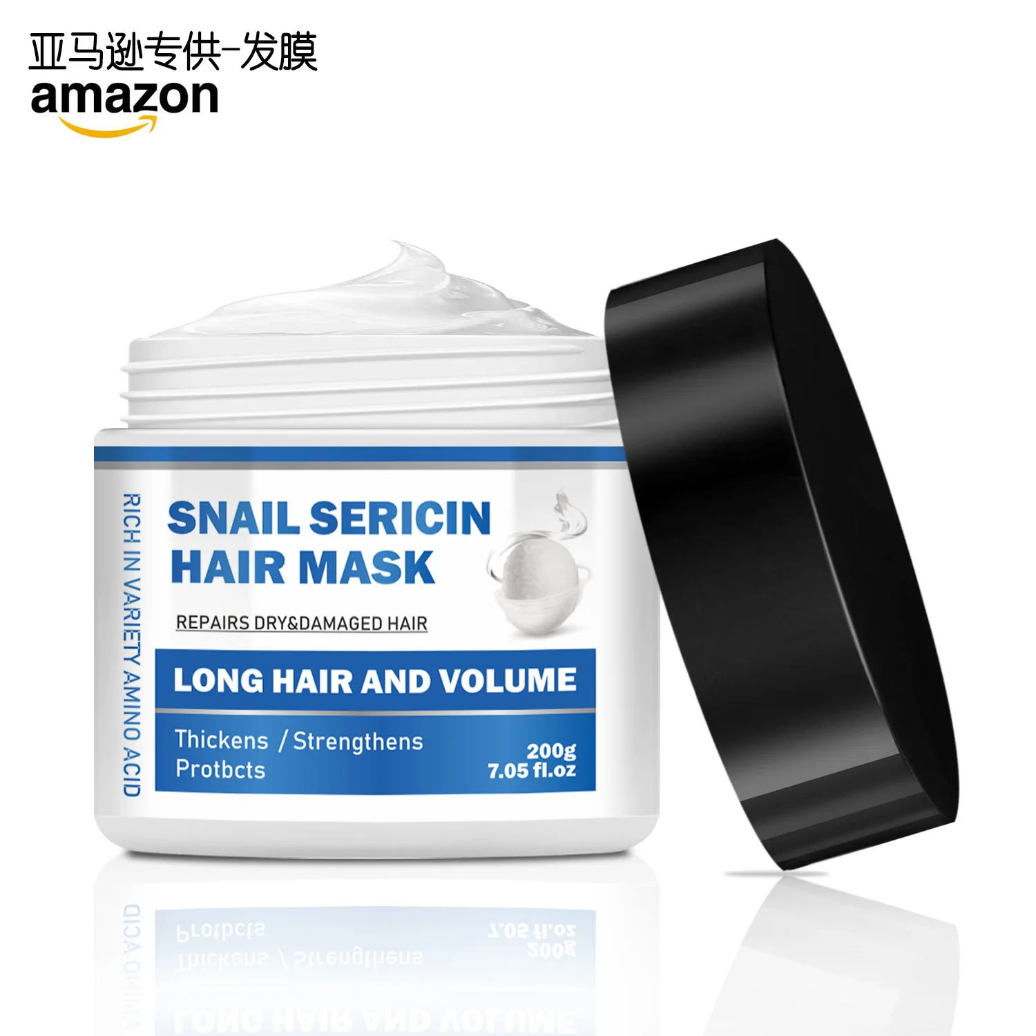 

In stock 200g Snail Sericin Hair Mask effective repair dry&damaged hair gentle ingredients all natural hair mask