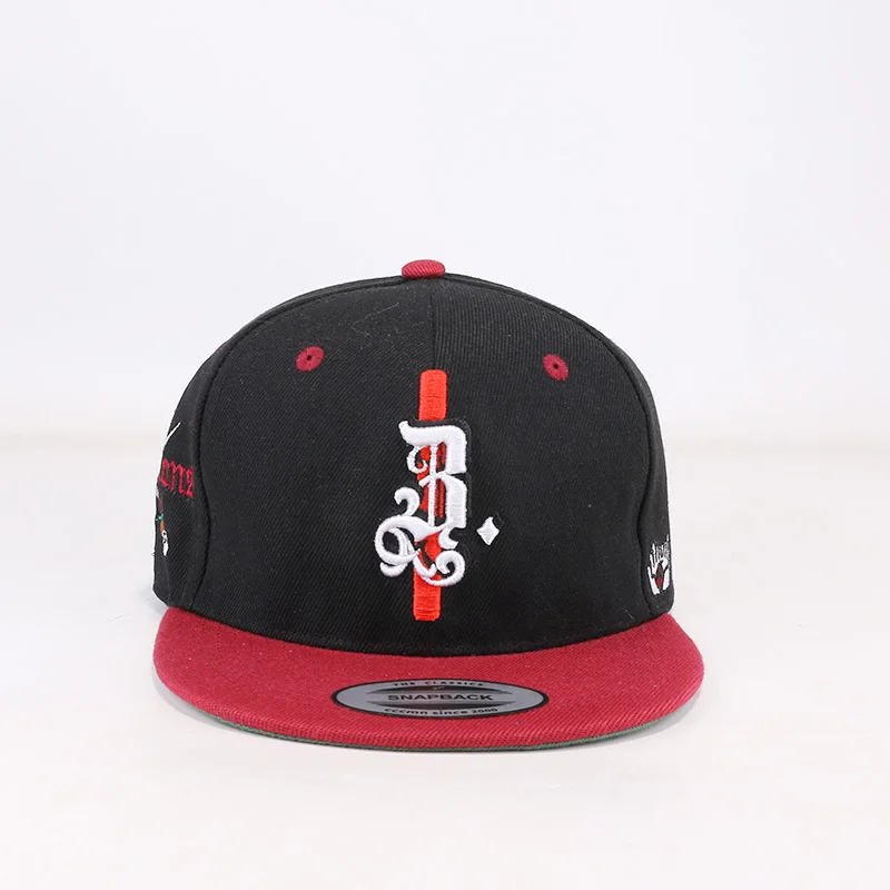 

2023 New Custom Baseball Hat Custom Men High Snapback Black 6 Panel Brim 3d Embroidery Fitted Sports Custom Baseball Cap