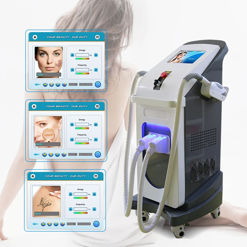 

New rejuvenation opt acne treatment beauty machine carbon peeling laser ipl price 2 in 1 opt laser hair removal machine