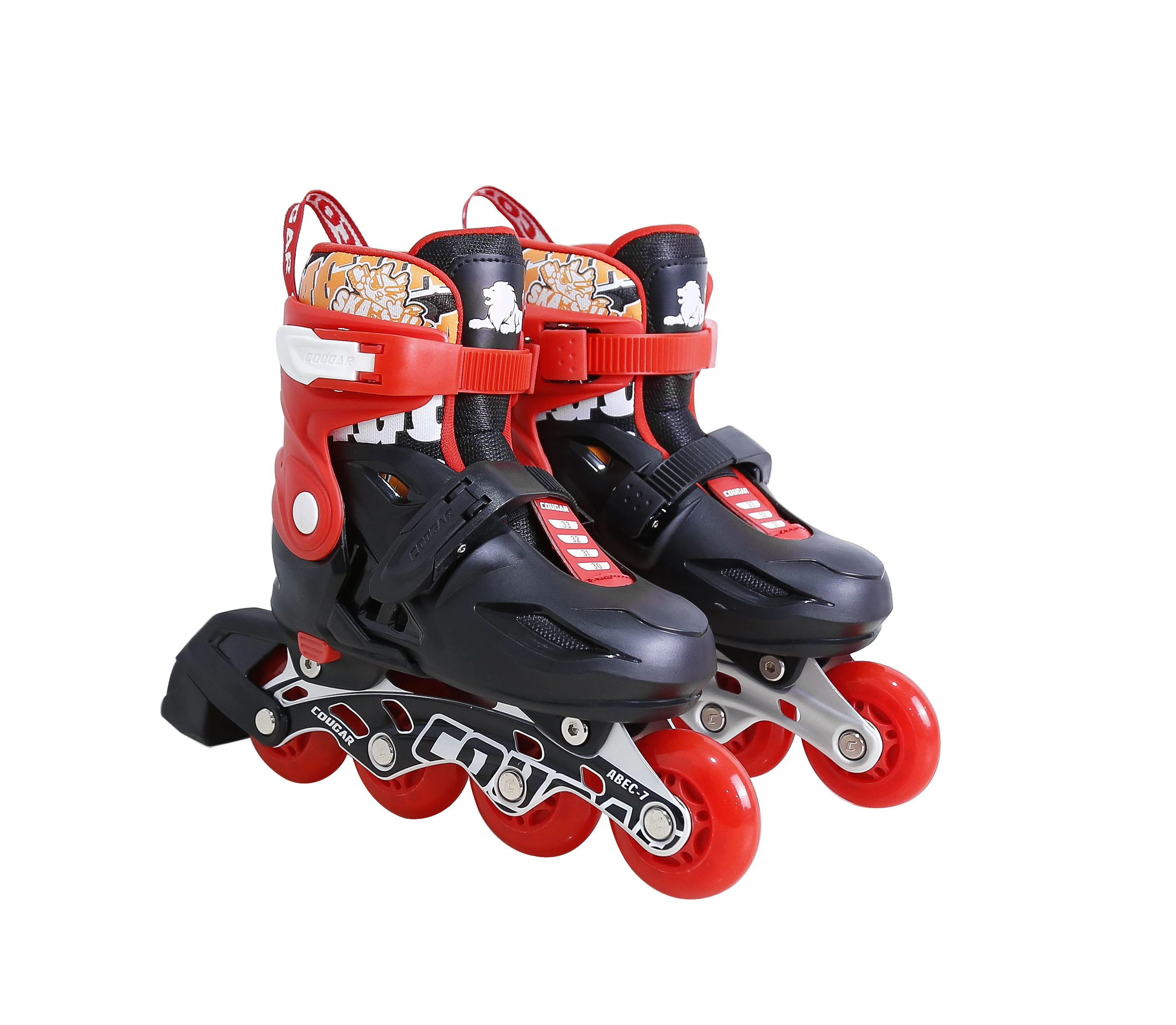 

2020 new Design Adjustable Size Cheap all Flashing Wheels Inline Roller Quad Skates with Purple Blue and Black & Red Colors