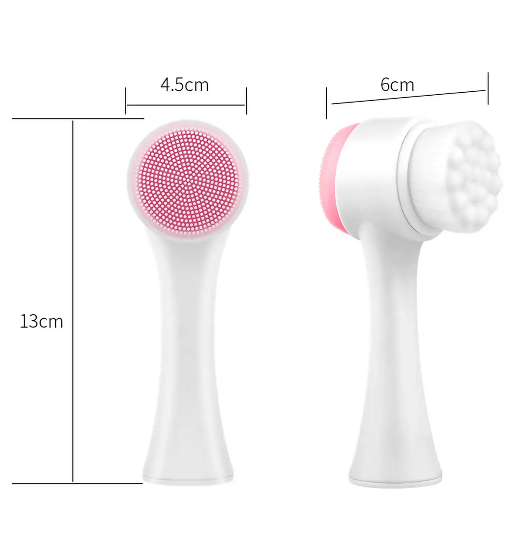 

Dry brush for face cleansing sonic with foam pore silicone facial silicon face cleaner brush