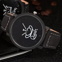 

2019 hot sale Custom King and Queen love symbol couple wrist watch