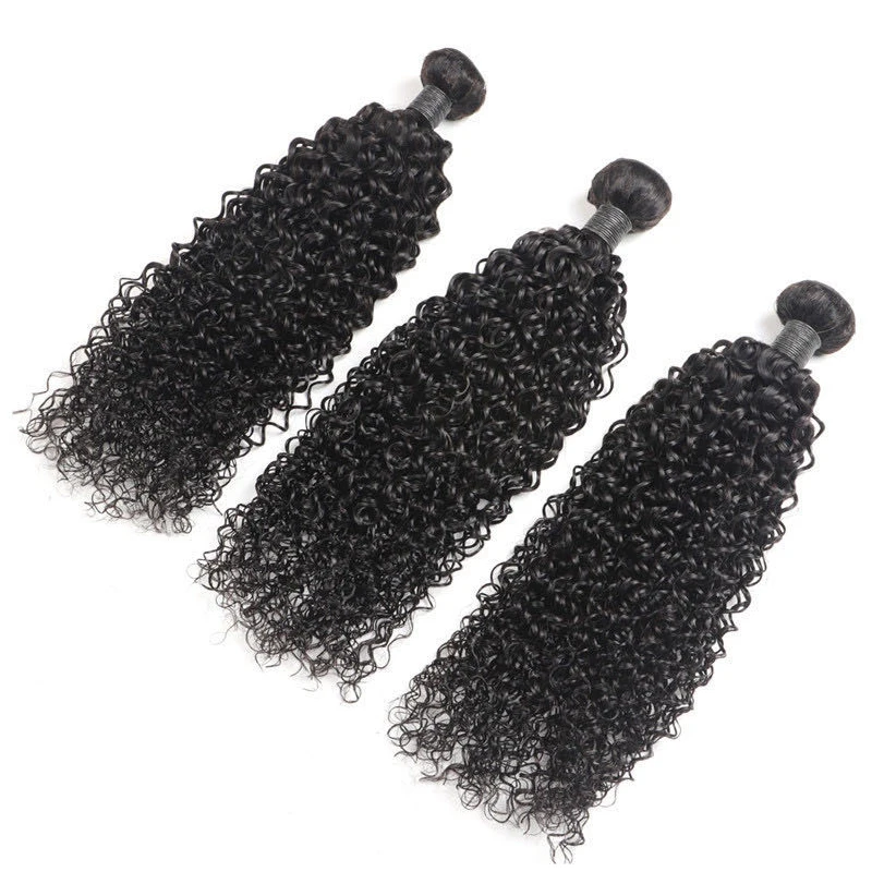 

Fokison Hot Sale Human 10a Kinky Curly Hair Bundles With Closure