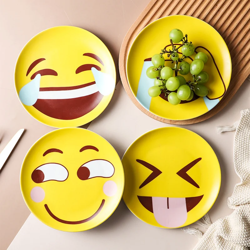 

Wholesale 2021 New Product  Yellow Cartoon Ceramic Charge Plate