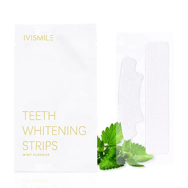 

IVISMILE Non Peroxide No Sensitive Pain Free Best Mint Flavor Teeth Whitening Strips