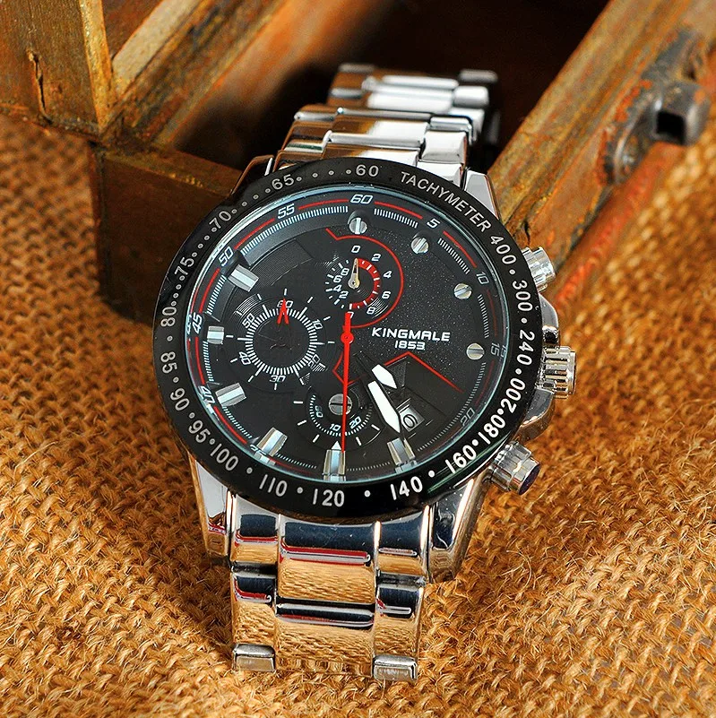 

Custom Logo Quartz 3Atm Water Resist Stainless Steel Back Relogio Mens Chronograph Watches Relojes Hombre Oem Watch, Multi colors